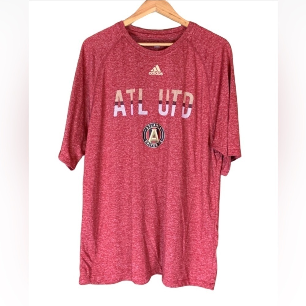 Adidas Climalite Performance shirt / Atlanta United Soccer Red Size XL
